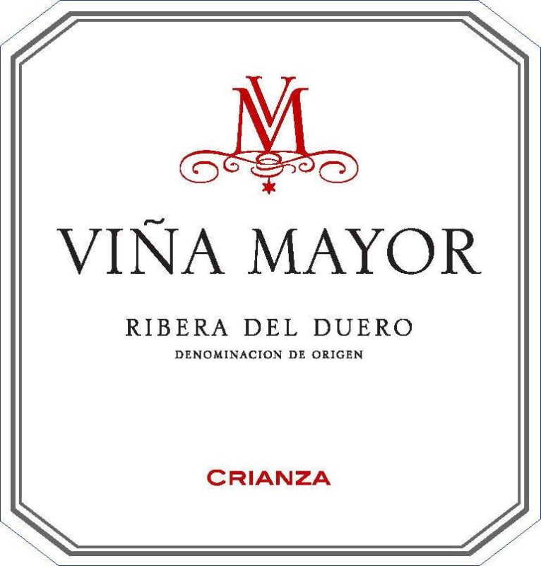 Vina Mayor Crianza 2012 Front Label