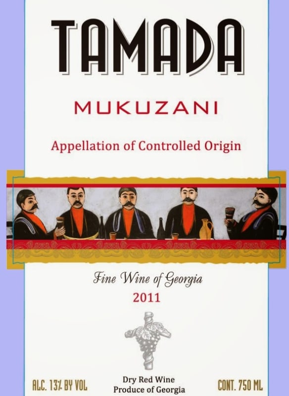 Tamada Wine Company Mukuzani 2011 Front Label