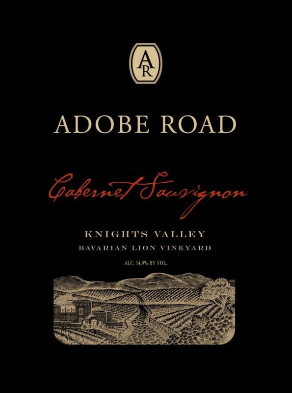 Adobe Road Bavarian Lion Vineyard Cabernet Sauvignon 2011 Front Label