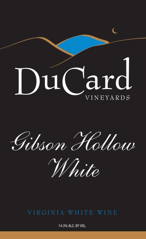 DuCard Vineyards Gibson Hollow White 2015 Front Label