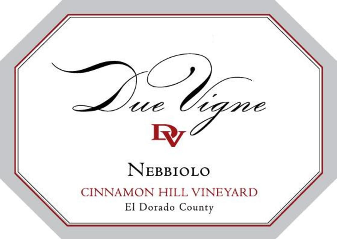 Due Vigne di Famiglia Nebbiolo 2013 Front Label