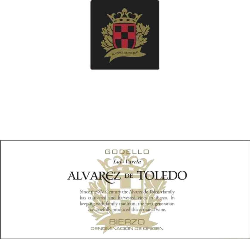 Vinos de Arganza Alvarez de Toledo Godello 2013 Front Label