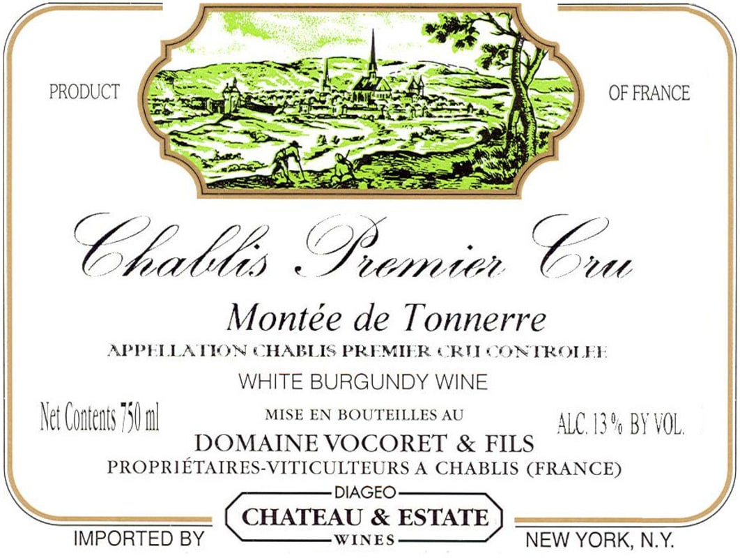 Vocoret Chablis Montee de Tonnerre Premier Cru 2009 Front Label