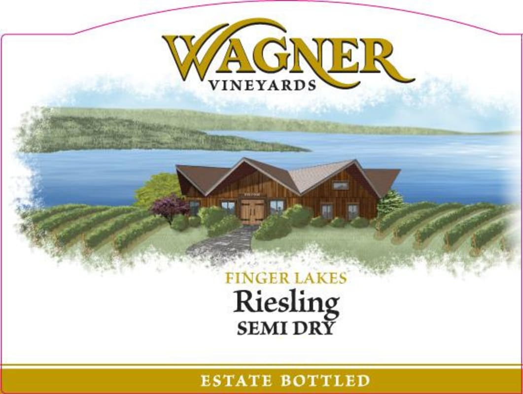 Wagner Vineyards Semi Dry Riesling 2013 Front Label