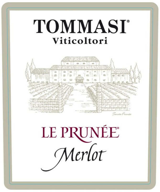 Tommasi Le Prunee Merlot 2015 Front Label