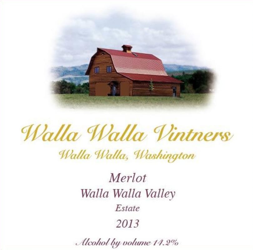 Walla Walla Vintners Merlot 2013 Front Label