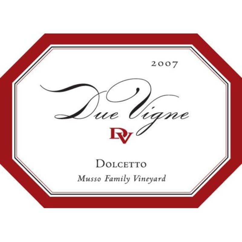 Due Vigne di Famiglia Dolcetto 2007 Front Label