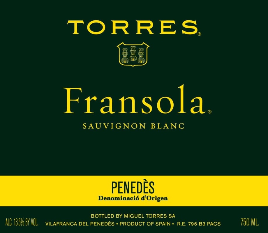 Torres Fransola Sauvignon Blanc 2010 Front Label