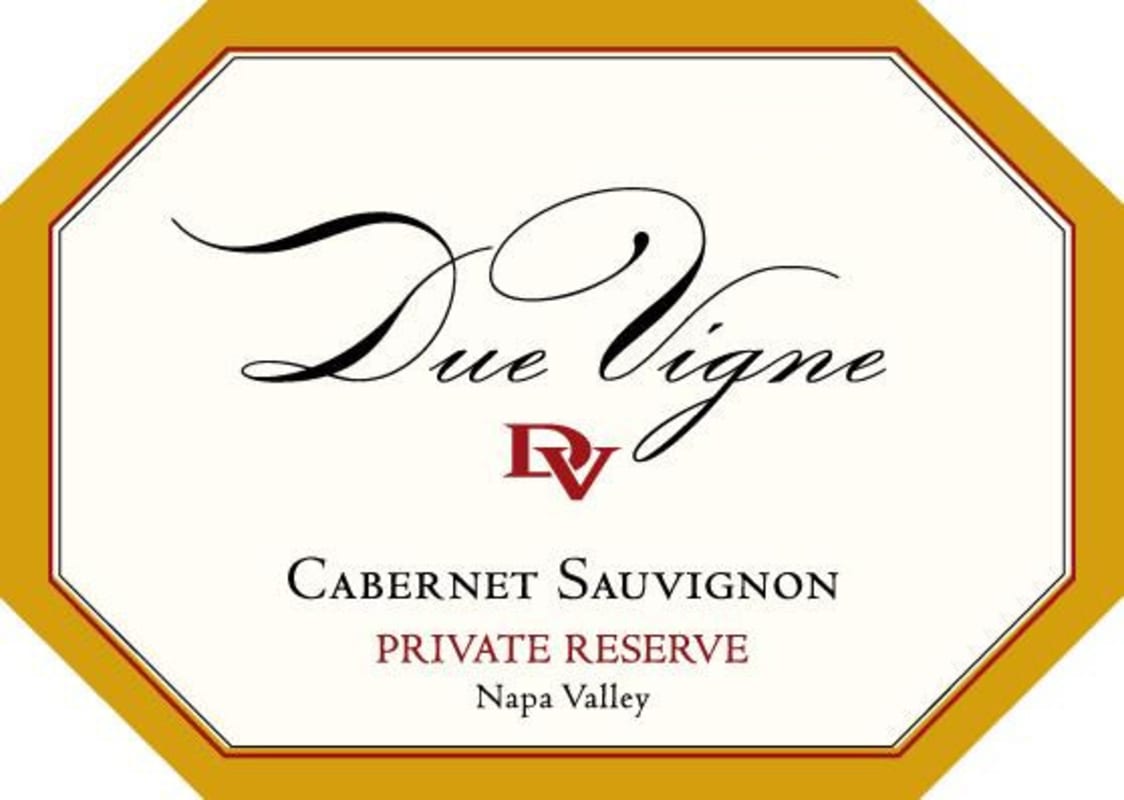 Due Vigne di Famiglia Private Reserve Cabernet Sauvignon 2013 Front Label