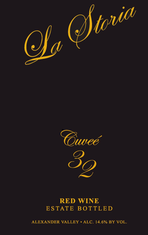 Trentadue La Storia Cuvee 32 Red Wine 2009 Front Label