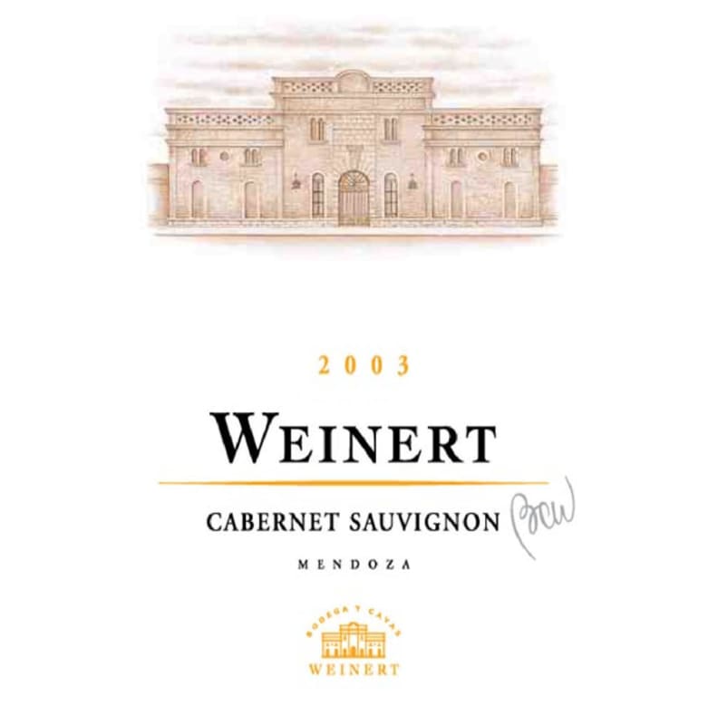 Weinert Cabernet Sauvignon 2003 Front Label