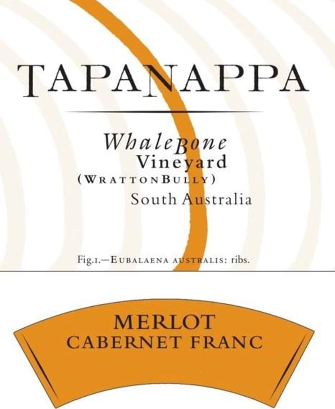 Tapanappa Whalebone Vineyard Merlot Cabernet Franc 2013 Front Label