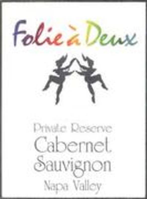Folie a Deux Reserve Cabernet Sauvignon 1997 Front Label