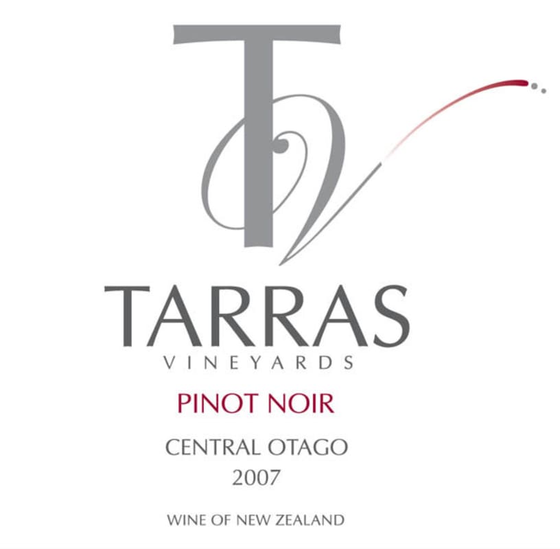 Tarras Vineyards Central Otago Pinot Noir 2007 Front Label