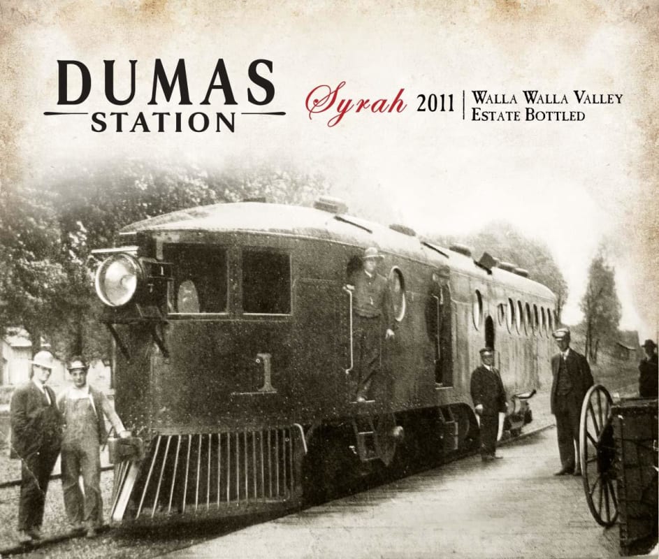 Dumas Station Wines Estate Syrah 2011 Front Label
