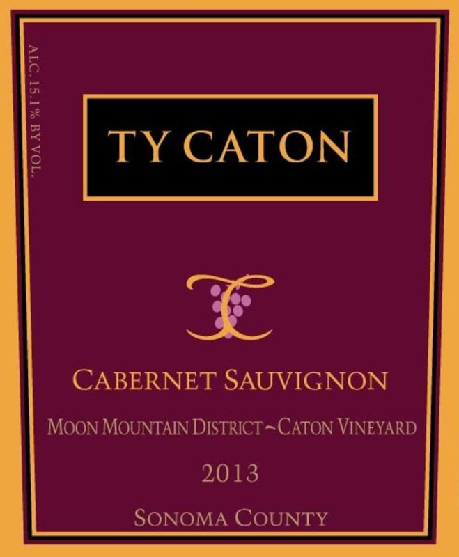 Ty Caton Estate Cabernet Sauvignon 2013 Front Label