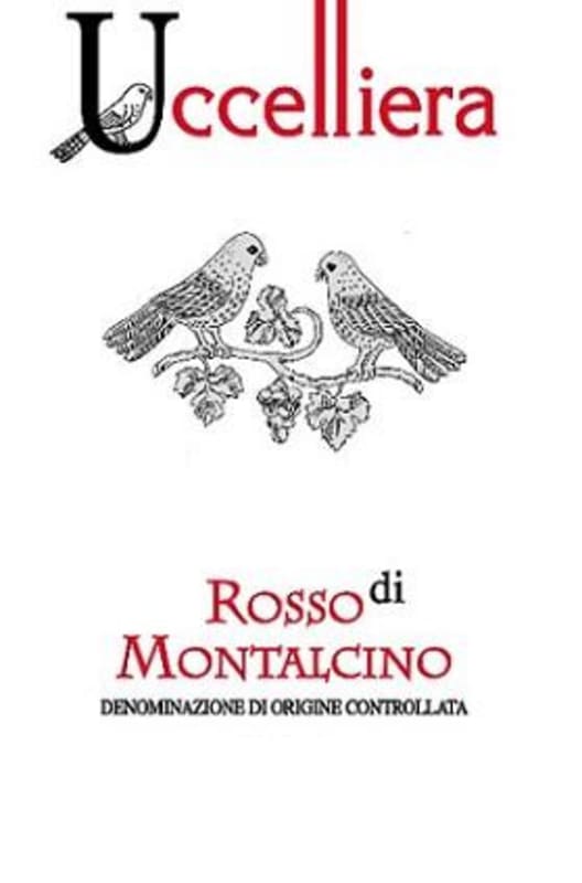 Uccelliera Rosso di Montalcino 2012 Front Label