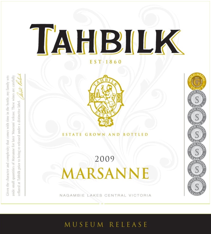 Tahbilk Museum Release Marsanne 2009 Front Label