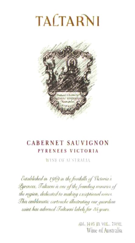 Taltarni Cabernet Sauvignon 2006 Front Label