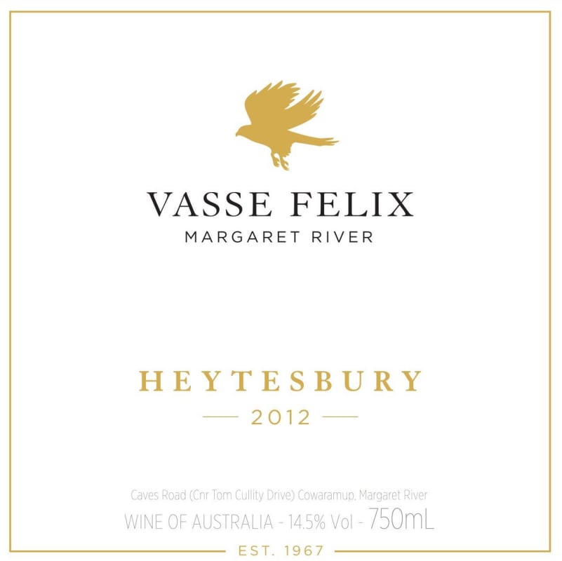 Vasse Felix Heytesbury Cabernet Sauvignon 2012 Front Label