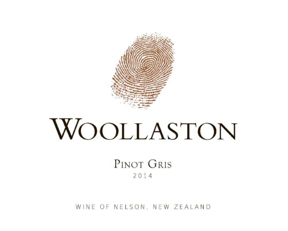 Woollaston Pinot Gris 2014 Front Label