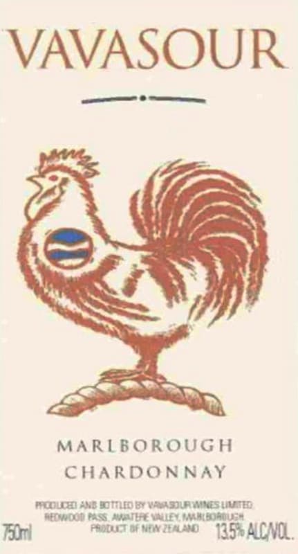 Vavasour Chardonnay 2010 Front Label