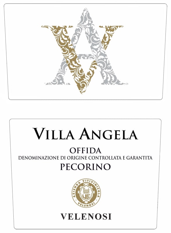 Velenosi Villa Angela Pecorino 2015 Front Label