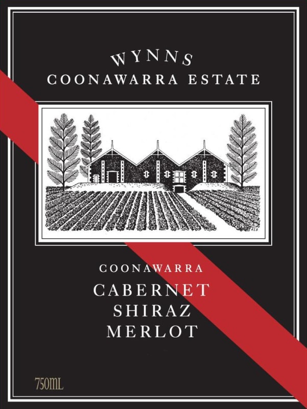 Wynns Coonawarra Estate Cabernet Shiraz Merlot 2012 Front Label