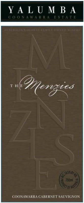 Yalumba The Menzies Cabernet Sauvignon 2008 Front Label