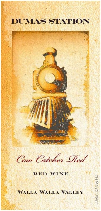 Dumas Station Wines Cow Catcher Red 2013 Front Label