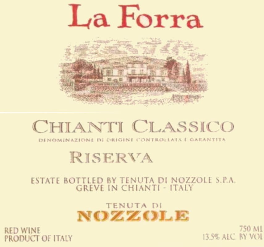Tenuta di Nozzole Chianti Classico La Forra Riserva 2006 Front Label