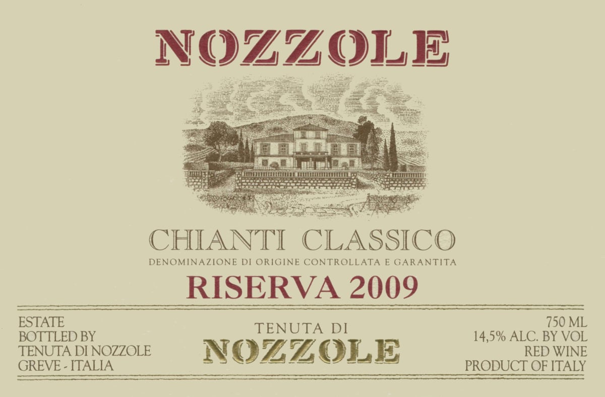 Tenuta di Nozzole Chianti Classico Riserva 2009 Front Label