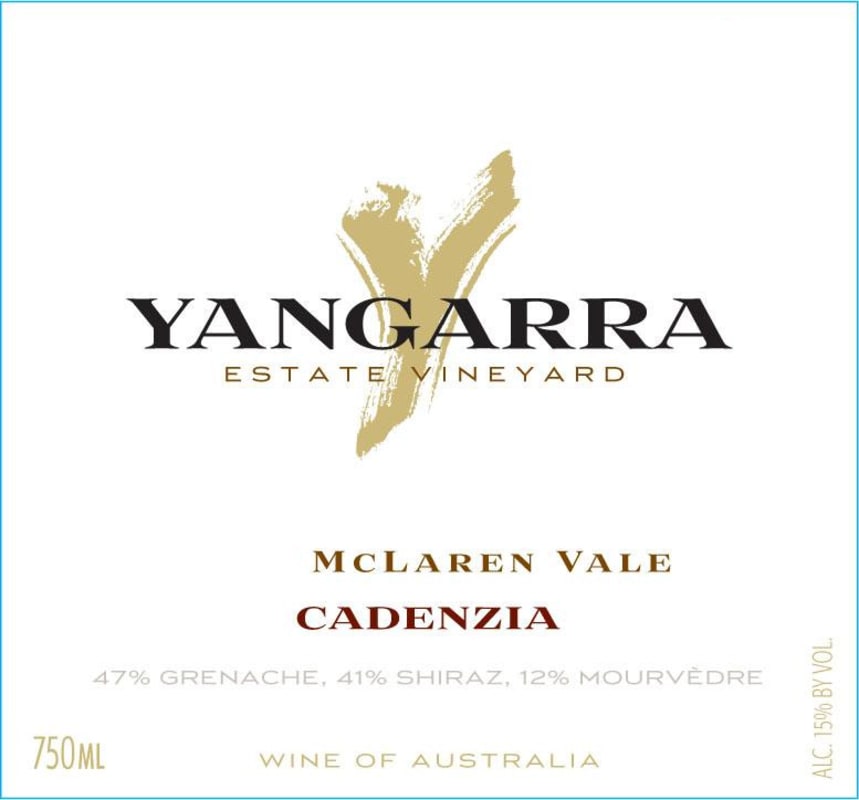 Yangarra Cadenzia 2011 Front Label