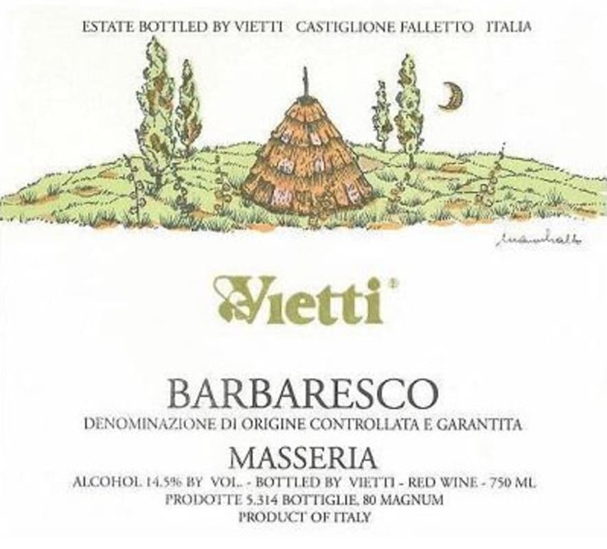 Vietti Barbaresco Masseria 2009 Front Label