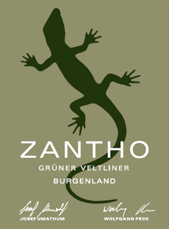 Zantho Gruner Veltliner 2015 Front Label