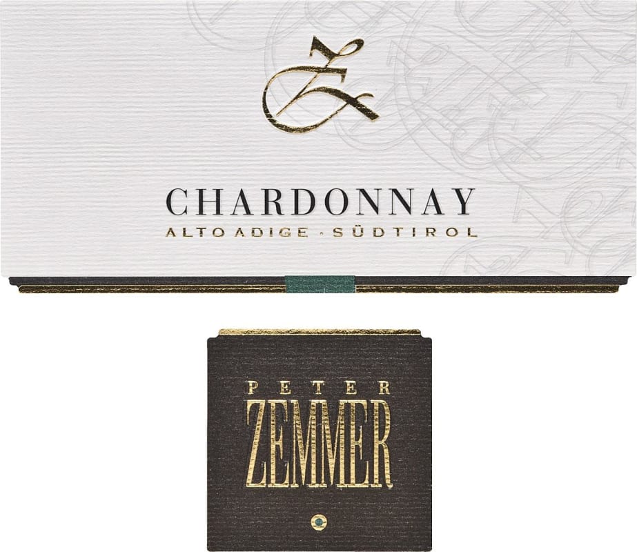 Peter Zemmer Chardonnay 2015 Front Label