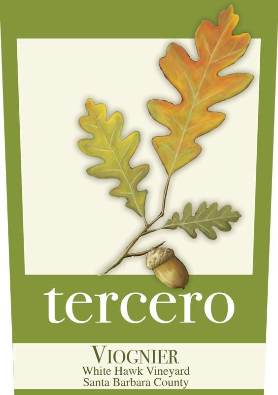 Tercero White Hawk Vineyard Viognier 2012 Front Label