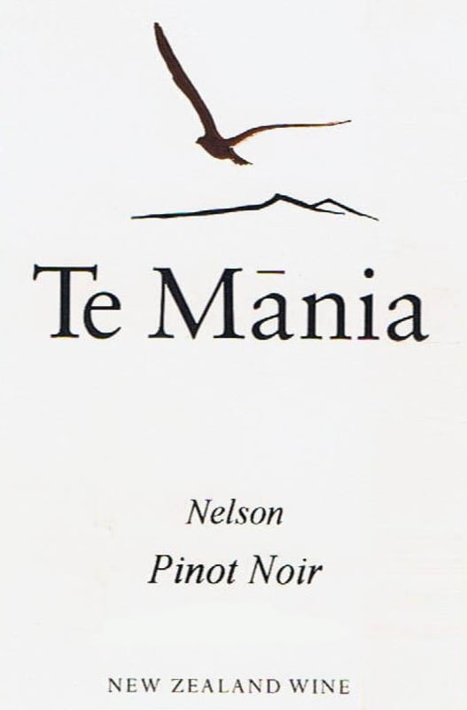 Te Mania Estate Pinot Noir 2010 Front Label