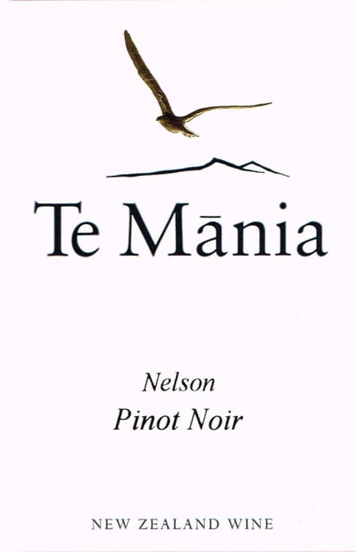 Te Mania Estate Pinot Noir 2014 Front Label