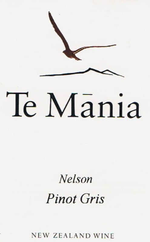 Te Mania Estate Pinot Gris 2010 Front Label