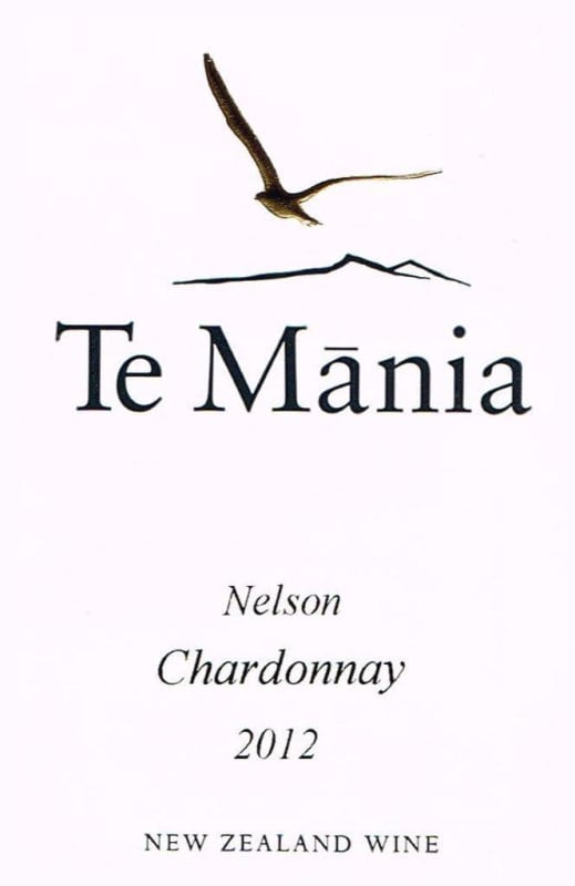 Te Mania Estate Chardonnay 2012 Front Label