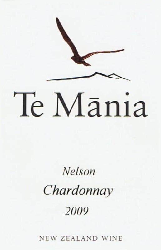 Te Mania Estate Chardonnay 2009 Front Label