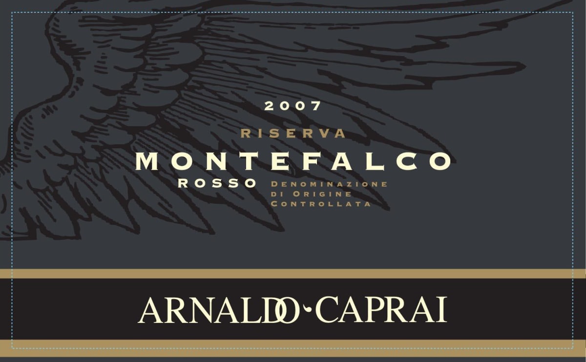 Arnaldo Caprai Montefalco Riserva Rosso 2007 Front Label