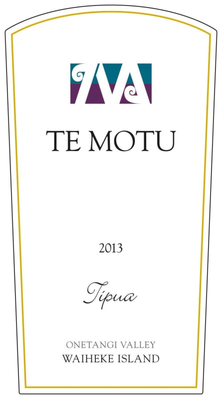 Te Motu Waiheke Island Tipua 2013 Front Label