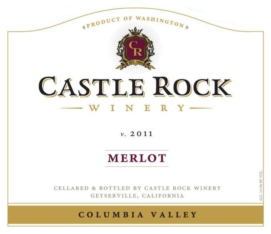 Castle Rock Columbia Valley Merlot 2011 Front Label