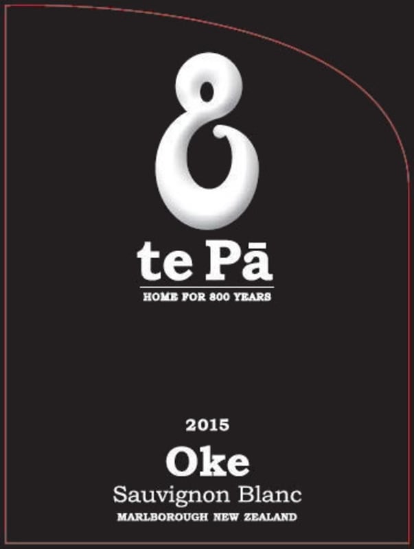Te Pa Wines Oke Sauvignon Blanc 2015 Front Label