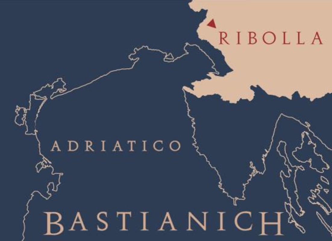 Bastianich Adriatico Ribolla 2008 Front Label