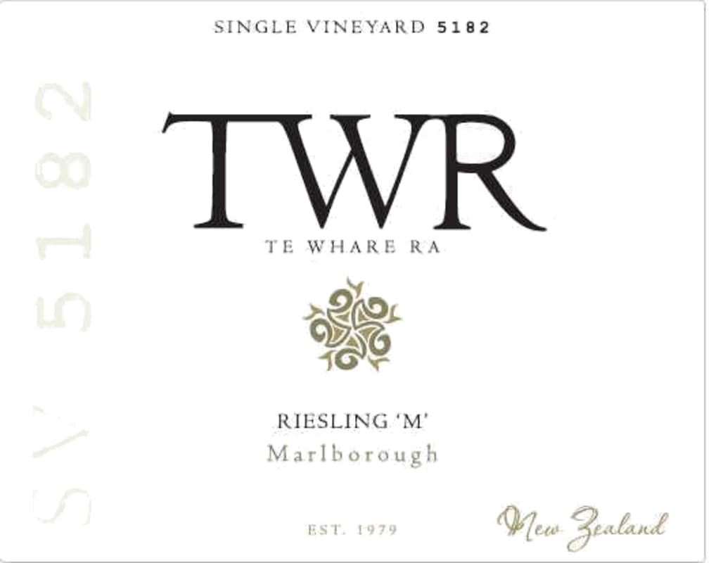 Te Whare Ra Wines M Riesling 2014 Front Label