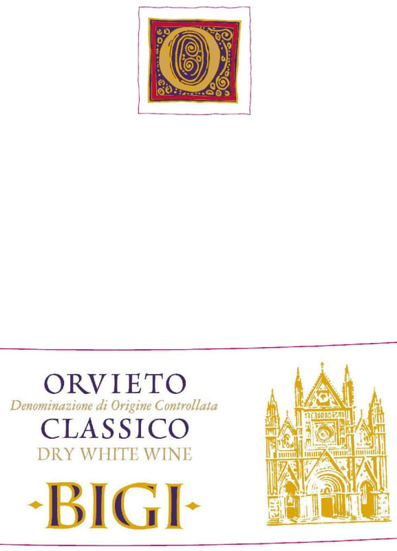 Bigi Orvieto Classico 2014 Front Label