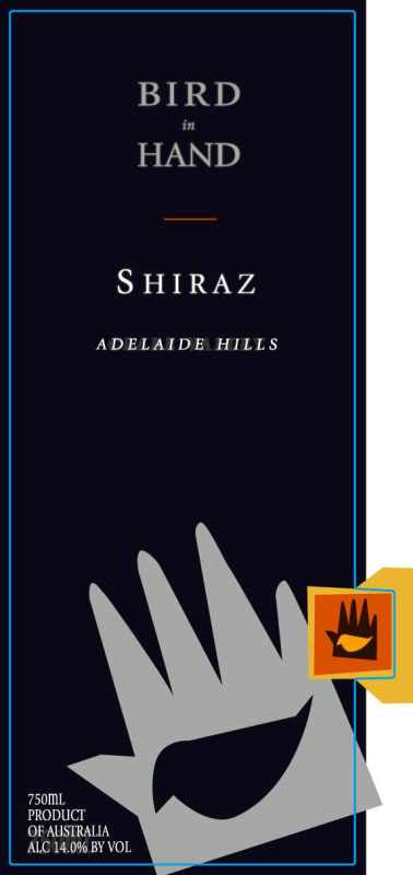 Bird in Hand Shiraz 2012 Front Label